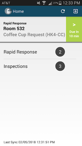Android application Guestware screenshort