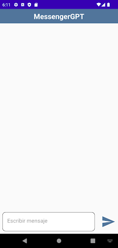 Android application MessengerGPT screenshort