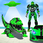 Cover Image of 下载 Crocodile Robot Car Transform Mega Robot Games 1.0.3 APK