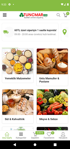 Android application Tunçmar screenshort