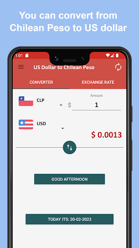 US Dollar to Chilean Peso Screen 3