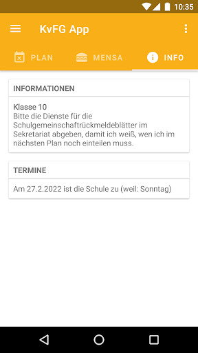 KvFG App Screen 3