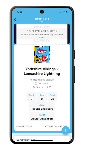 Yorkshire CCC Tickets Screen 3