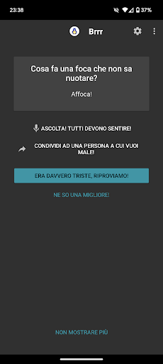 Android application Brrr - Battute Squallide screenshort
