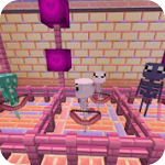 Cover Image of Unduh Mod Dunia Kawaii untuk minecraft - kerajinan merah muda  APK