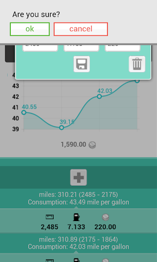 Fuel Consumption Calculator Screen 3