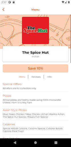 The Spice Hut LS6 Screen 2