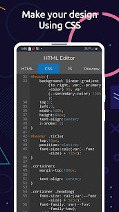Free HTML Editor Pro – HTML, CSS, JavaScript Editor 3