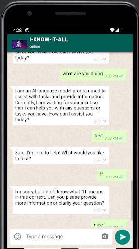I KNOW IT ALL Screen 2