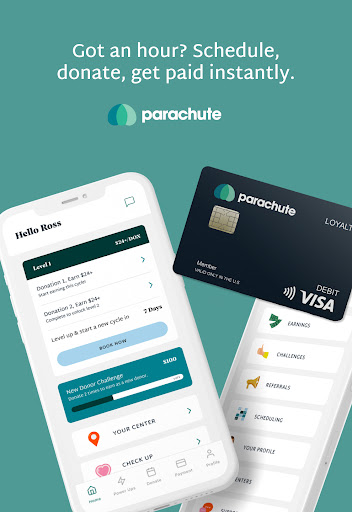 Parachute Plasma Donation screenshot