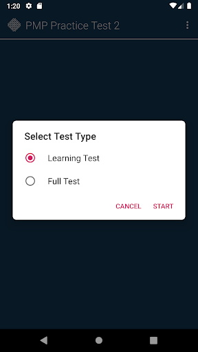 Screenshot of PMP & CAPM Certification Tests
