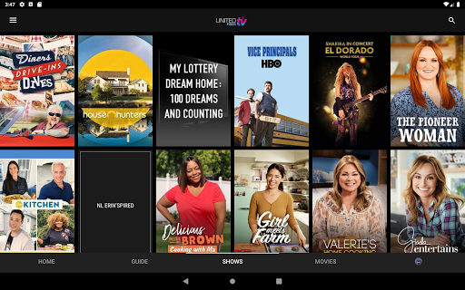 Screenshot of United Fiber TV