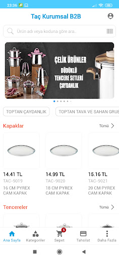 Android application Taç Kurumsal screenshort