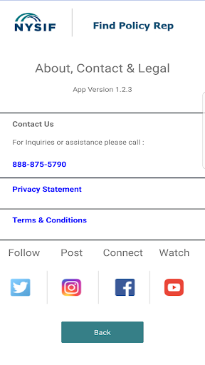 NYSIF Contact Screen 2