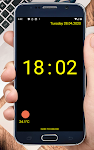 screenshot of Huge Lock Screen Clock