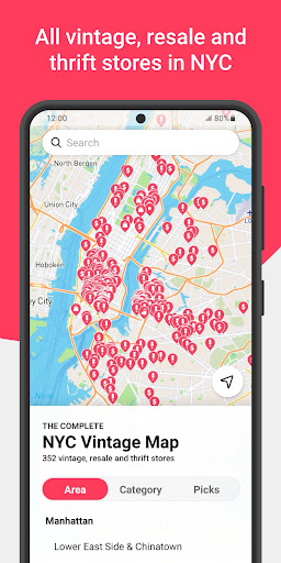 Android application NYC Vintage Map screenshort