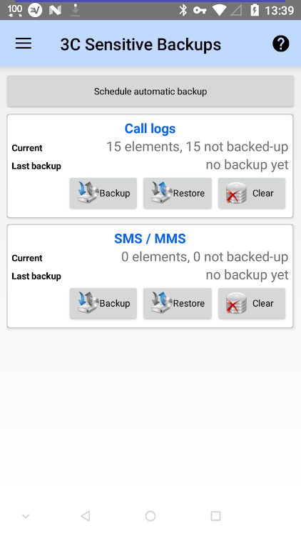 3C Sensitive Backups - 1.6.8a - (Android)