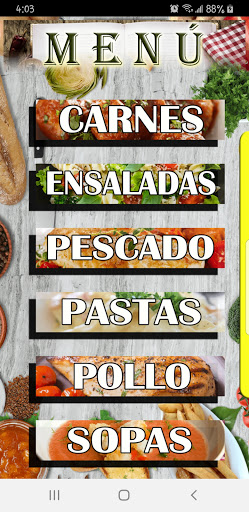 Vista previa de la aplicación