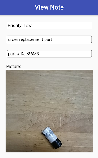 Note Pad Screen 3