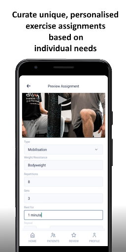 Android application Extensor: The Physio App screenshort