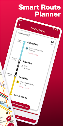 Screenshot of Paris Metro – Map and Routes