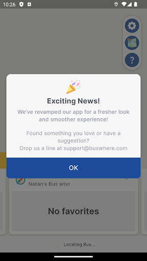 Android application BusWhere for Shuttles screenshort