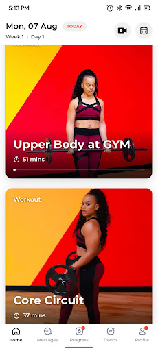Infinity 4 fitness Screen 2
