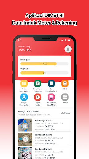 Android application DIMETRI TPJ screenshort