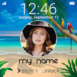 Photo lock Screen & Name icon