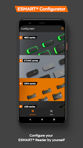 Android application ESMART® Configurator screenshort