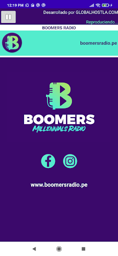 Android application BOOMERS RADIO screenshort