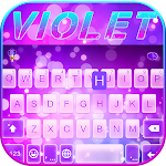Violet Emoji Keyboard Theme Apk