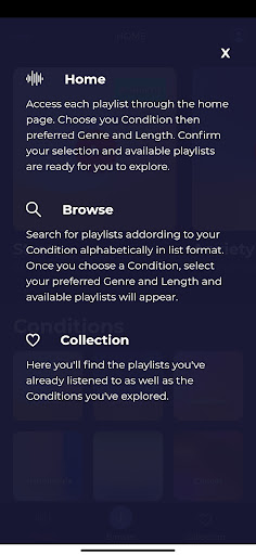 Screenshot of HealthTunes