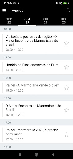 Android application Cachoeiro Stone Fair screenshort
