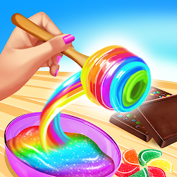 Gambar ikon Sweet Rainbow Candy Cooking