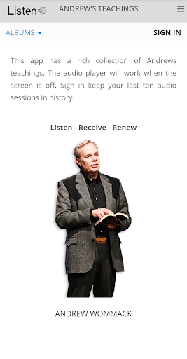 Android application Listen - Andrew's Audio Teachi screenshort