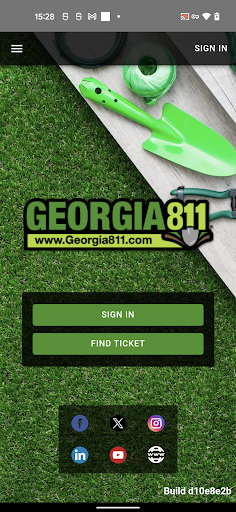 Android application Georgia 811 screenshort