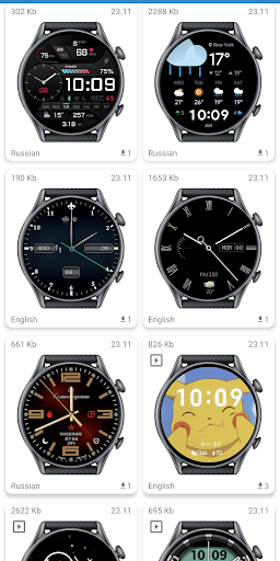 Android application Amazfit GTR 3 WatchFaces screenshort