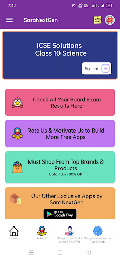 ICSE class 10 Maths Science Screen 2