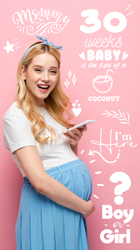 Android application Baby photo stickers screenshort