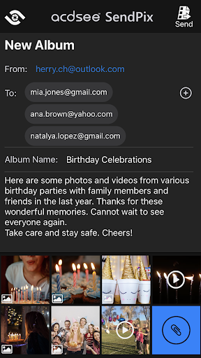 Android application ACDSee SendPix screenshort