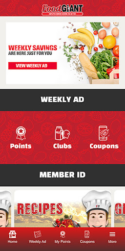Android application Food Giant MS screenshort