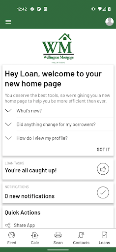 Android application Wellington Mortgage screenshort