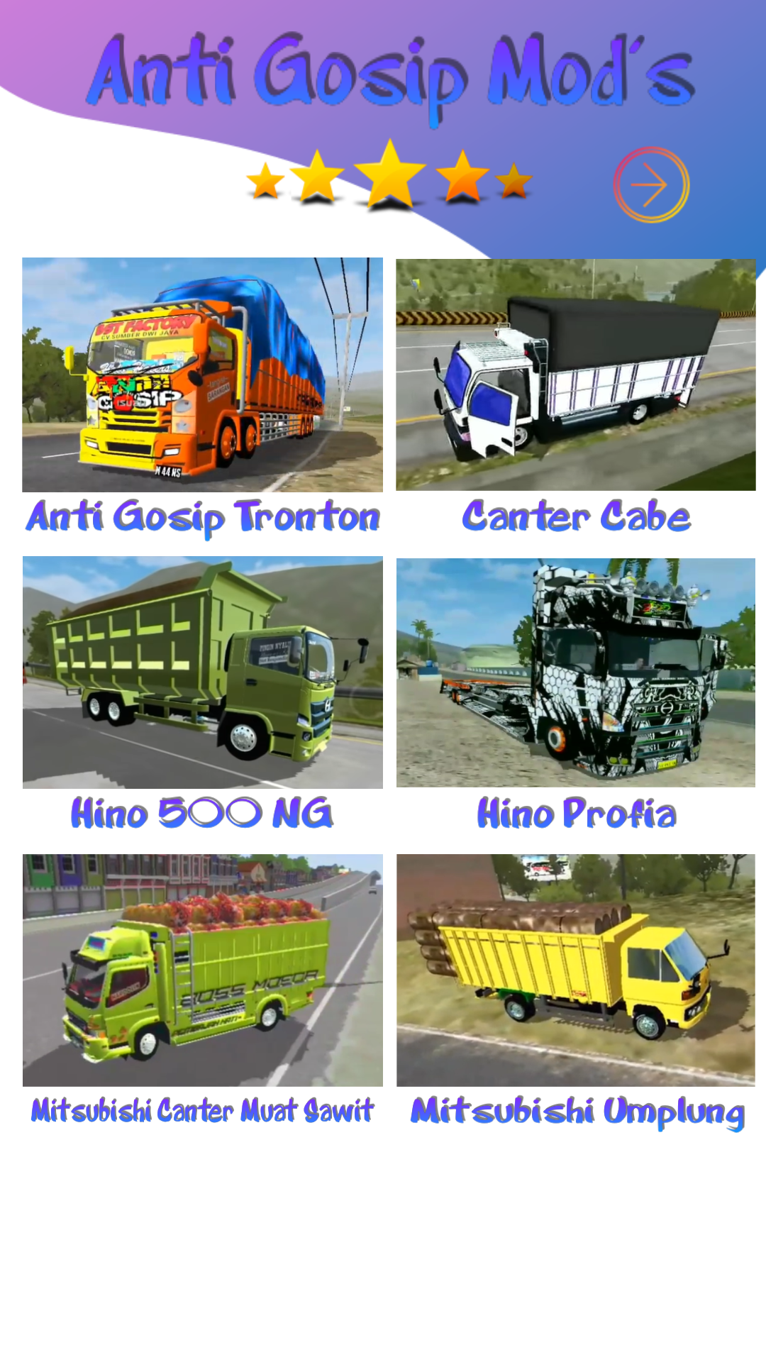 Mod Truck Canter Anti Gosip BUSSID 