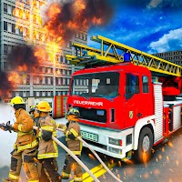 Flying Firefighter Truck Drivi