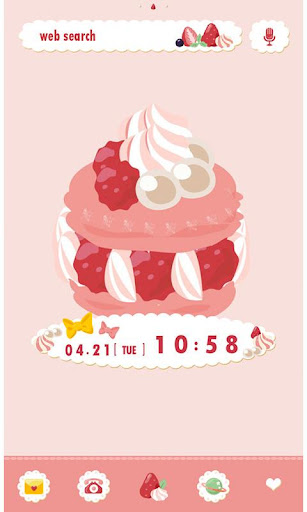 Android application Macaroon Theme-Time for Sweets screenshort
