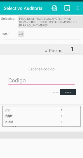 Auditoria Selectivo HS Screen 3