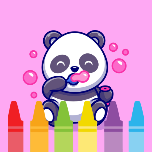 Pixeame Panda Coloring Book 