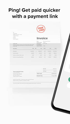 Android application ANNA invoicing, receipts, tax screenshort