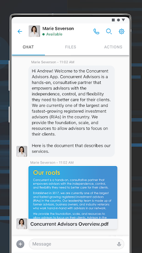 Concurrent Advisors Portal Screen 3